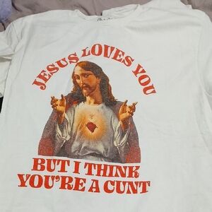 Spencer's White Cotton T-Shirt